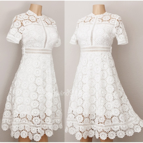 Forever 21 Dresses & Skirts - Last☝️ Crochet Floral Lace Midi Cocktail Dress